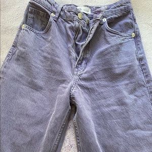 Purple Zara wide leg jeans
